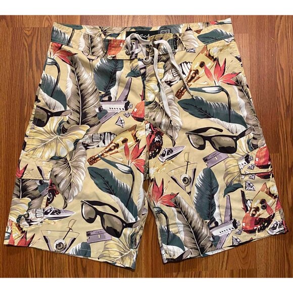 CIRCA Other - Circa Beach Board Shorts Floral AOP Mens 32 10" Swim Trunks